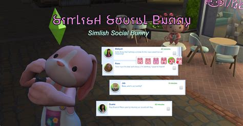 sims 4 social bunny|Social Bunny